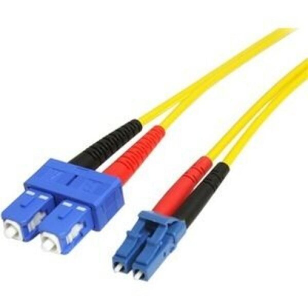 StarTech.com 7m Fiber Optic Cable - Single-Mode Duplex 9/125 - LSZH - LC/SC - OS1 - LC to SC Fiber Patch Cable - Connect fiber network devices for -