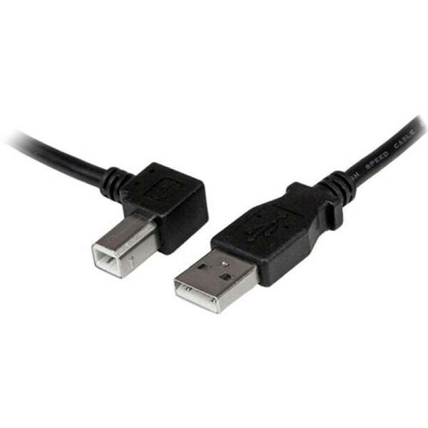StarTech.com 1m USB 2.0 A to Left Angle B Cable - M/M - Connect hard-to-reach USB 2.0 peripherals, for installation in narrow sp