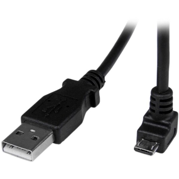 StarTech.com 2m Micro USB Cable - A to Down Angle Micro B - First End: 1 x 4-pin USB 2.0 Type A - Male - Second End: 1 x 5-pin M