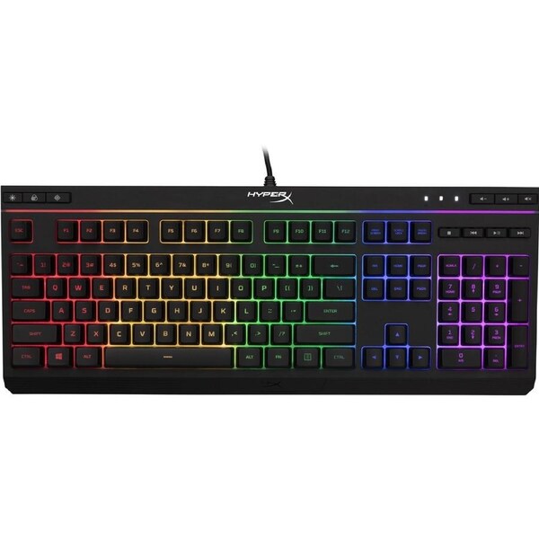 HyperX Alloy Core RGB Gaming Keyboard - Cable Connectivity - RGB LED - English (US) - Black - Membrane Keyswitch - PlayStation 4, Xbox One, Gaming -