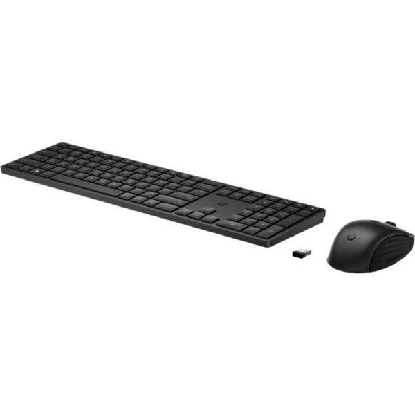 HP 650 Keyboard & Mouse - USB Type A Membrane Wireless RF Keyboard - Keyboard/Keypad Color: White - USB Type A Wireless RF Mouse