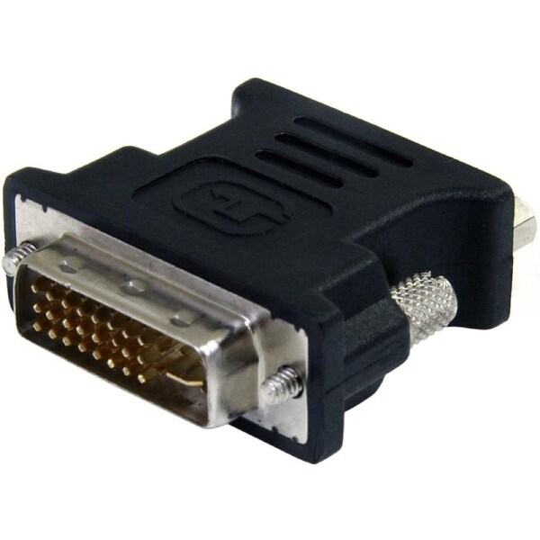 StarTech.com DVI to VGA Cable Adapter - Black - M/F - 1 x 29-pin DVI-I (Dual-Link) Video Male - 1 x 15-pin HD-15 VGA Female - Bl