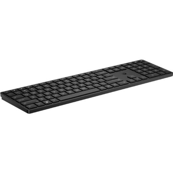 HP 450 Keyboard - Wireless Connectivity - USB Type A Interface - Black - Notebook - PC - AAA Battery Size Supported