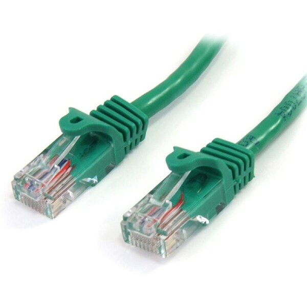 StarTech.com 3 m Green Cat5e Snagless RJ45 UTP Patch Cable - 3m Patch Cord - First End: 1 x RJ-45 Network - Male - Second End: 1