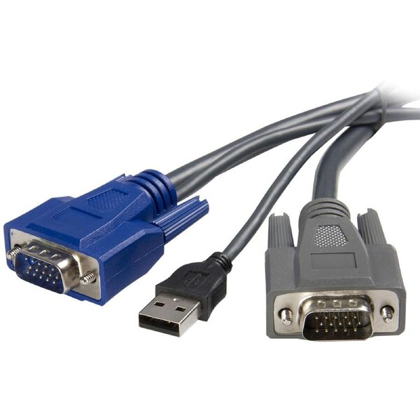 StarTech.com 2-in-1 - USB/ VGA cable - 4 pin USB Type A, HD-15 (M) - HD-15 (M) - 6 ft - First End: 1 x 15-pin HD-15 - Male - Sec