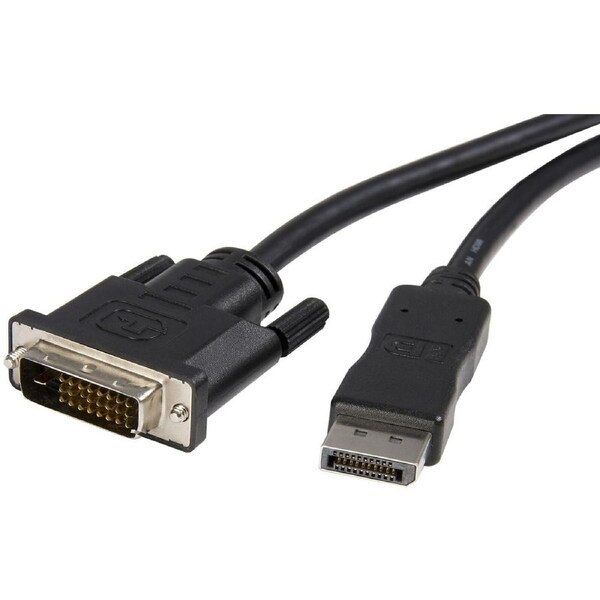StarTech.com 10ft (3m) DisplayPort to DVI Cable, DisplayPort to DVI-D Adapter/Converter Cable, 1080p Video, DP 1.2 to DVI Monito