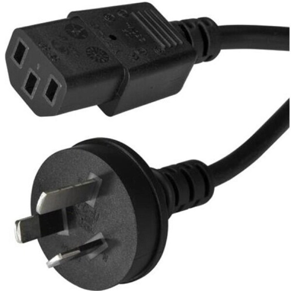 StarTech.com 1m 3 ft Power Supply Cord - AS/NZS 3112 to C13 - Computer Power Cord - Monitor Power Cord - Computer Monitor Cable