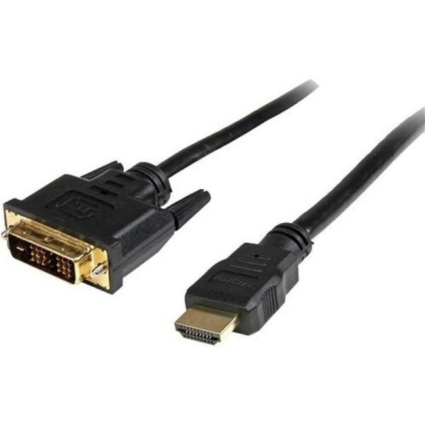 StarTech.com 0.5m HDMI to DVI-D Cable - HDMI to DVI Adapter / Converter Cable - 1x DVI-D Male 1x HDMI Male - Black 50 cm, 20in -