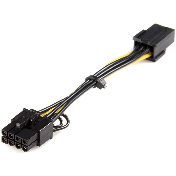StarTech.com Adapter Cord - 15.49 cm - For PCI Express Card - PCI-E / PCI-E - Yellow - 1