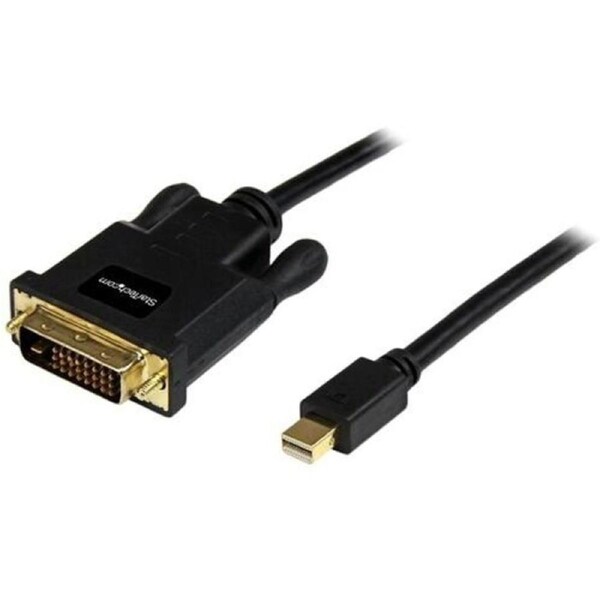 StarTech.com 10ft Mini DisplayPort to DVI Cable, Mini DP to DVI-D Adapter/Converter Cable, 1080p Video, mDP 1.2 to DVI Monitor/D