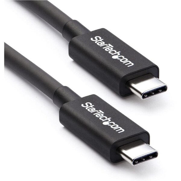 StarTech.com 2m (6.6ft) Thunderbolt 3 Cable, 20Gbps, 100W PD, 4K Video, Thunderbolt-Certified, Compatible w/ TB4/USB 3.2/Display
