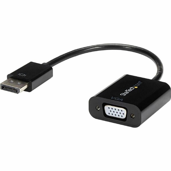 StarTech.com DisplayPort to VGA Adapter, Active DP to VGA Converter, 1080p Video, DP to VGA Adapter Dongle (Digital to Analog),