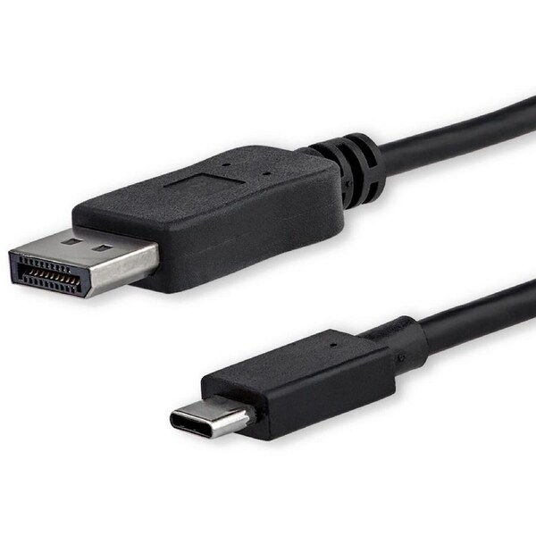 StarTech.com 3ft/1m USB C to DisplayPort 1.2 Cable 4K 60Hz - USB Type-C to DP Video Adapter Monitor Cable HBR2 - TB3 Compatible