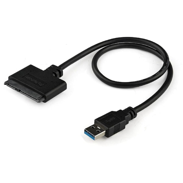 StarTech.com SATA to USB Cable USB 3.0 UASP - 2.5 SATA SSD / HDD - Hard Drive USB Adapter Cable - Hard Drive Transfer Cable - Qu