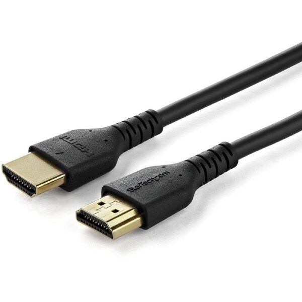 StarTech.com 2m Premium Certified HDMI 2.0 Cable with Ethernet - 6ft High Speed UHD 4K 60Hz HDR Durable Rugged Ultra HD HDMI Mon