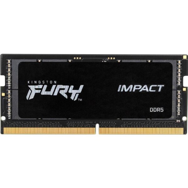 Kingston FURY Impact RAM Module for Notebook, Gaming Notebook - 16 GB (1 x 16GB) - DDR5-4800/PC5-38400 DDR5 SDRAM - 4800 MHz - CL38 - 1.10 V - - - -
