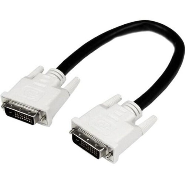 StarTech.com 1m DVI-D Dual Link Cable - Male to Male DVI-D Digital Video Monitor Cable - 25 pin DVI-D Cable M/M Black 1 Meter -