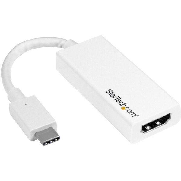 StarTech.com USB C to HDMI Adapter - 4K 30Hz - USB 3.1 Type-C to HDMI Adapter - USB-C to HDMI Dongle - Monitor Adapter - White (