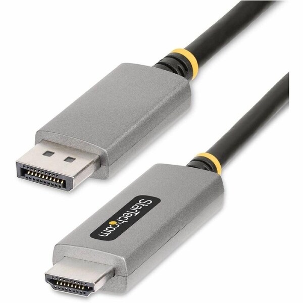StarTech.com 6ft (2m) DisplayPort to HDMI Adapter Cable, 8K 60Hz, 4K 144Hz, HDR10, DP 1.4 to HDMI 2.1 Active Video Converter - 6