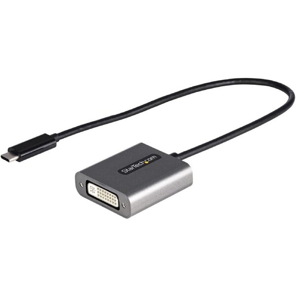 StarTech.com USB C to DVI Adapter, 1920x1200p, USB Type-C to DVI-D Adapter Dongle, USB-C to DVI Display/Monitor Video Converter,