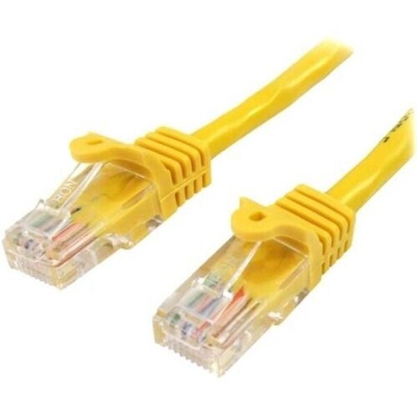 StarTech.com 5m Yellow Cat5e Patch Cable with Snagless RJ45 Connectors - Long Ethernet Cable - 5 m Cat 5e UTP Cable - Make Fast