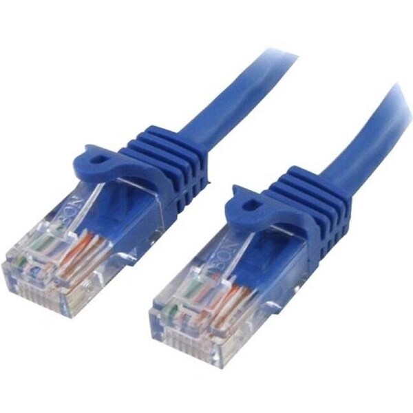StarTech.com 5m Cat5e Patch Cable with Snagless RJ45 Connectors - Blue - 5 m Patch Cord - Make Fast Ethernet connections with Po