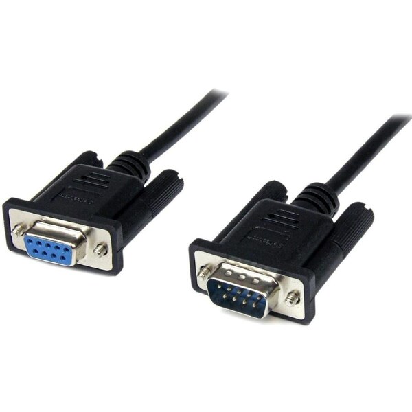 StarTech.com 2m Black DB9 RS232 Serial Null Modem Cable F/M - Cable for Modem - First End: 1 x 9-pin DB-9 RS-232 Serial - Male -