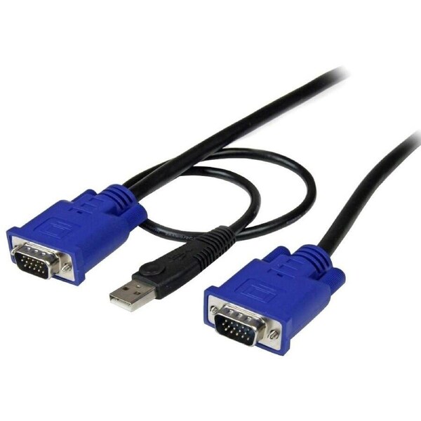 StarTech.com StarTech.com 2-in-1 - Video / USB cable - 4 pin USB Type A, HD-15 (M) - HD-15 (M) - 3.05 m - 10ft KVM Cable - USB K