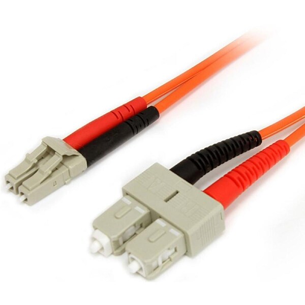 StarTech.com 1m Fiber Optic Cable - Multimode Duplex 62.5/125 LSZH Fiber Jumper Cord - LC/SC - Cable for Network Device - First