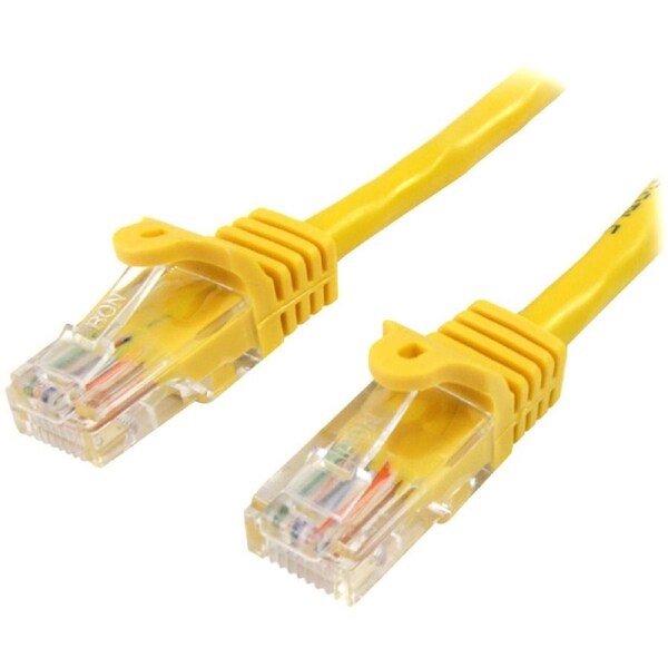 StarTech.com 1 m Yellow Cat5e Snagless RJ45 UTP Patch Cable - 1m Patch Cord - First End: 1 x RJ-45 Network - Male - Second End: