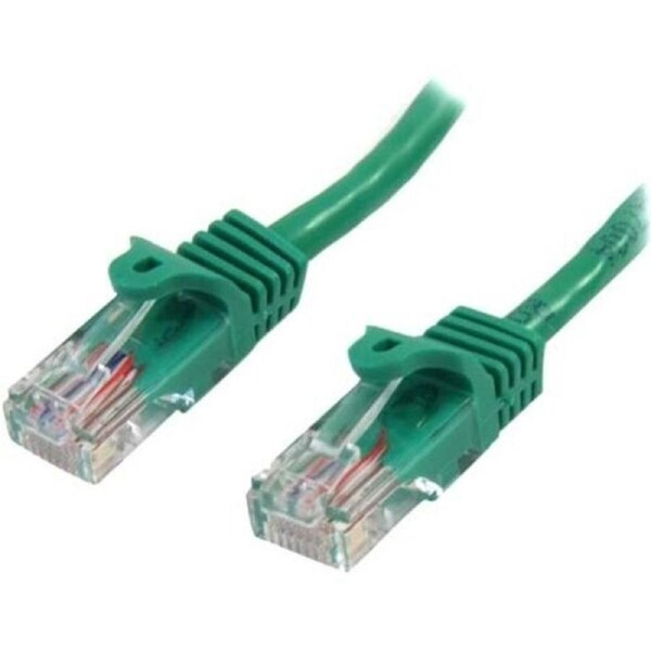 StarTech.com 0.5m Green Cat5e Patch Cable with Snagless RJ45 Connectors - Short Ethernet Cable - 0.5 m Cat 5e UTP Cable - Make F