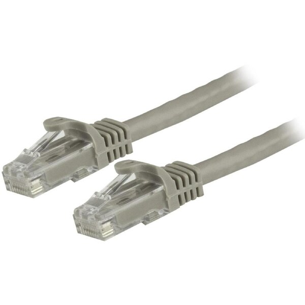 StarTech.com 1.5m CAT6 Ethernet Cable - Grey Snagless Gigabit - 100W PoE UTP 650MHz Category 6 Patch Cord UL Certified Wiring/TI