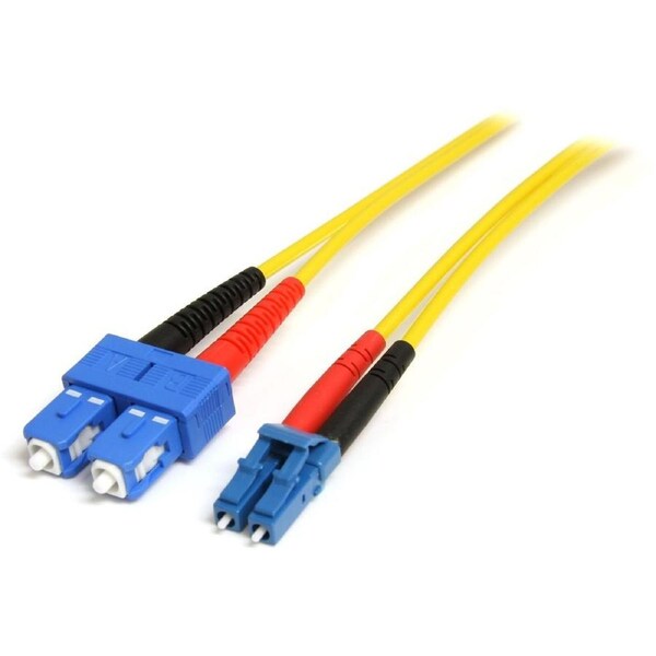 StarTech.com 4m Fiber Optic Cable - Single-Mode Duplex 9/125 - LSZH - LC/SC - OS1 - LC to SC Fiber Patch Cable - First End: 2 x