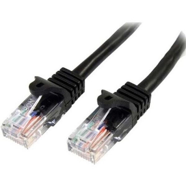 StarTech.com 7m Black Cat5e Patch Cable with Snagless RJ45 Connectors - Long Ethernet Cable - 7 m Cat 5e UTP Cable - Make Fast E