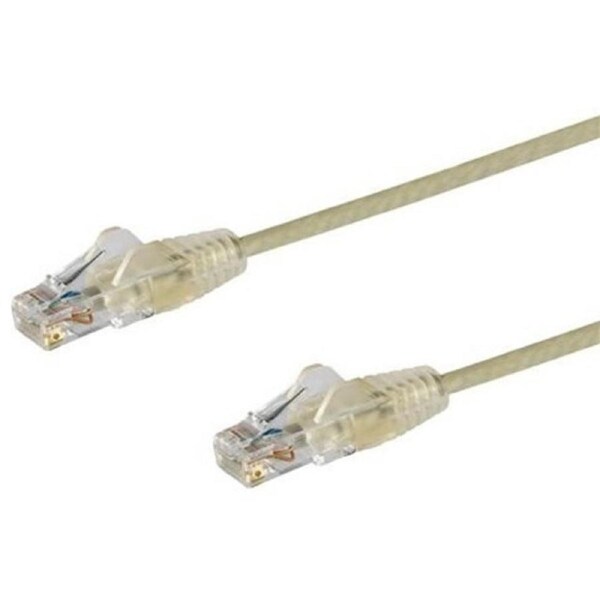 StarTech.com 1.5 m CAT6 Cable - Slim CAT6 Patch Cord - Grey - Snagless RJ45 Connectors - Gigabit Ethernet Cable - 28 AWG (N6PAT1