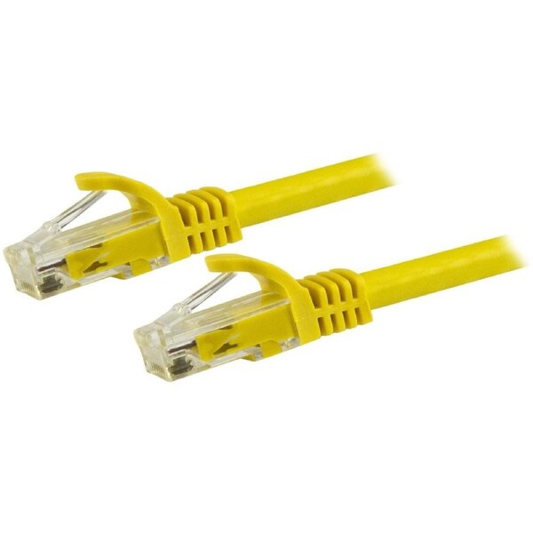 StarTech.com 7.5m CAT6 Ethernet Cable - Yellow Snagless Gigabit - 100W PoE UTP 650MHz Category 6 Patch Cord UL Certified Wiring/