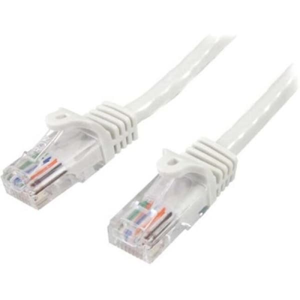 StarTech.com 10m White Cat5e Patch Cable with Snagless RJ45 Connectors - Long Ethernet Cable - 10 m Cat 5e UTP Cable - Make Fast