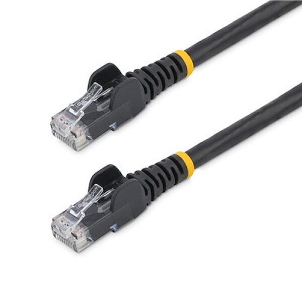 StarTech.com 7.5m CAT6 Ethernet Cable - Black Snagless Gigabit - 100W PoE UTP 650MHz Category 6 Patch Cord UL Certified Wiring/T