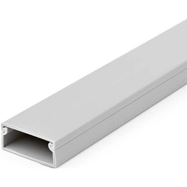 StarTech.com Cable Management Raceway with Cover 1-1/2"(38mm)W x 5/8"(16mm)H, 6.5ft(2m) length, Network/Power Cord Hider Kit, UL