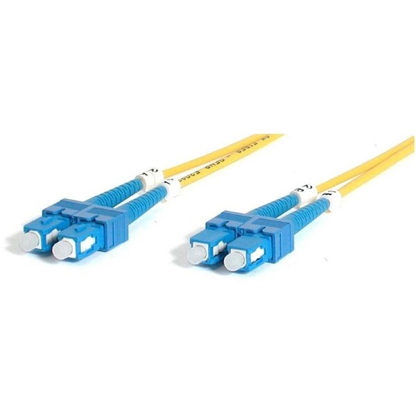 StarTech.com 2m Fiber Optic Cable - Single-Mode Duplex 9/125 - LSZH - SC/SC - OS1 - SC to SC Fiber Patch Cable - First End: 2 x