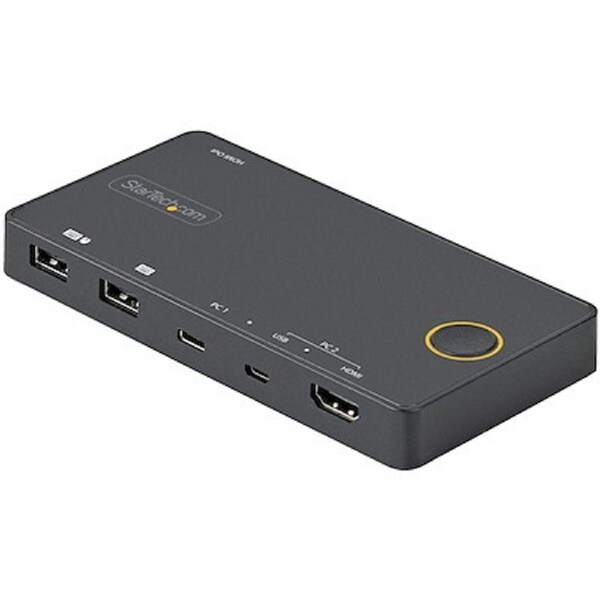 StarTech.com SV221HUC4K KVM Switchbox - 2 Computer(s) - 1 Local User(s) - 3840 x 2160 - 4 x USB - USB 2.0 - 2 x HDMI