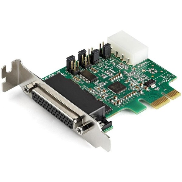 StarTech.com Multiport Serial Adapter - PCI Express 1.1 x1 - 4 x DB-9 RS-232 - Serial, Via Cable - 921.60 kbit/s - 16950 - Plug-