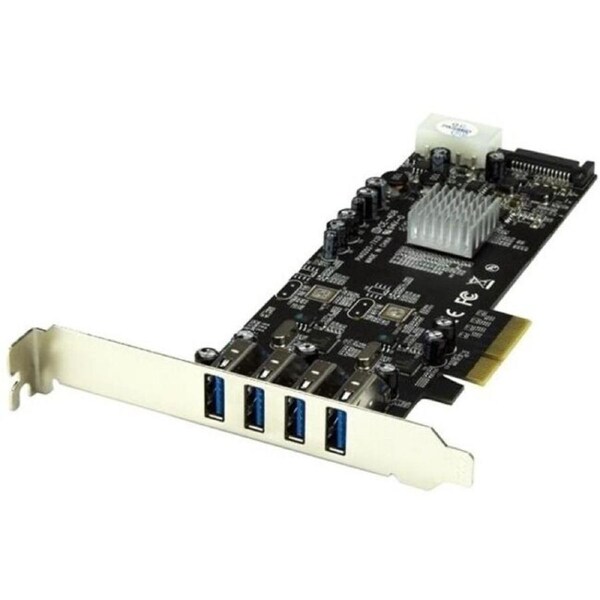 StarTech.com USB Adapter - PCI Express x4 - Plug-in Card - 4 Total USB Port(s) - 4 USB 3.0 Port(s) - PC, Linux