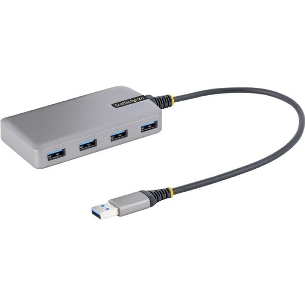 StarTech.com USB Hub - USB 3.2 (Gen 1) Type A - Portable - Space Gray - UASP Support - 5 Total USB Port(s) - PC, Mac, ChromeOS,