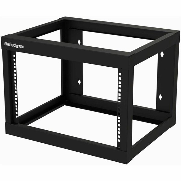 StarTech.com 2-Post 6U Heavy-Duty Wall-Mount Network Rack, 19" Open Frame Server Rack for Computer Equipment, Wall Mount Data Ra