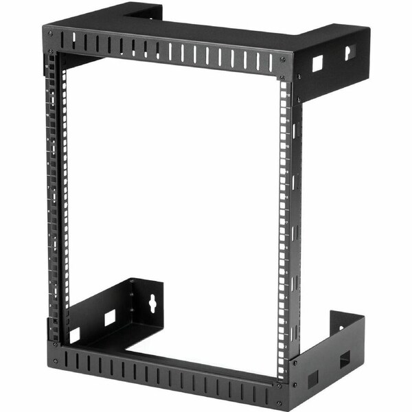 StarTech.com 2-Post 12U Heavy-Duty Wall-Mount Network Rack, 19" Open Frame Server Rack for Computer Equipment, Wall Mount Data R