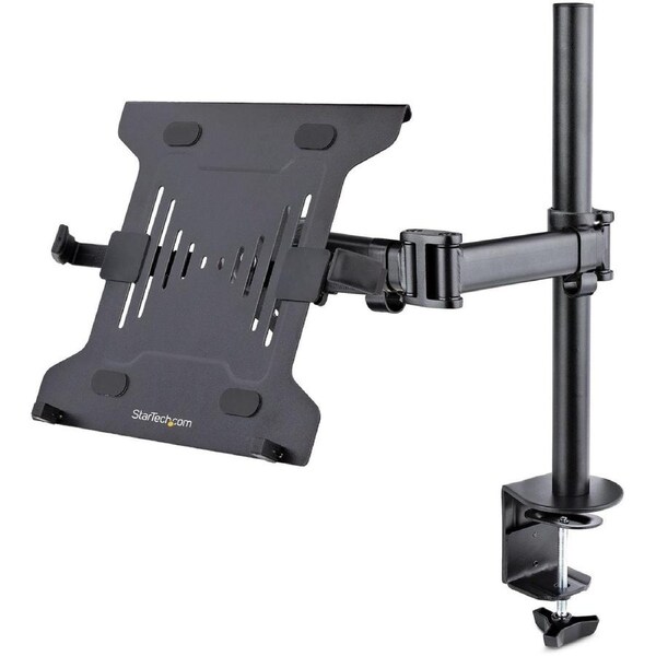 StarTech.com Laptop Desk Mount, Monitor and Laptop Arm Mount, Displays up to 34" (17.6lb/8kg), VESA Laptop Tray Arm, Clamp / Gro