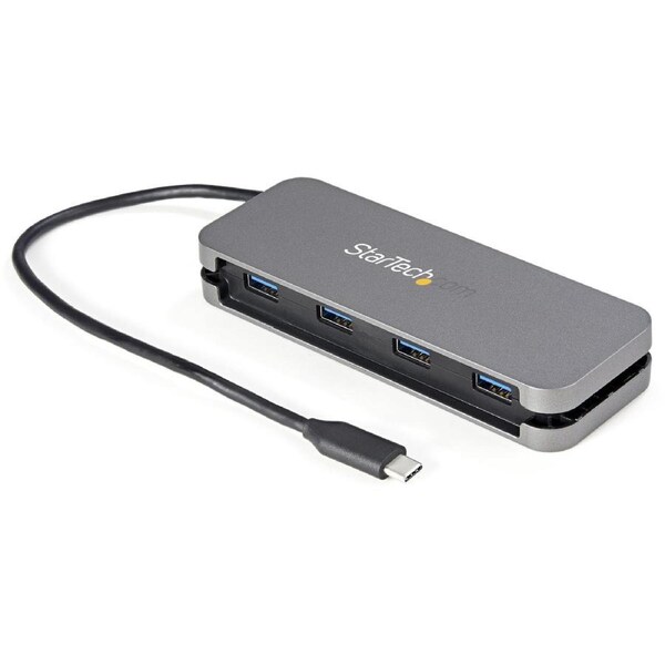 StarTech.com 4 Port USB C Hub - 4x USB-A - 5Gbps USB 3.0 Type-C Hub (USB 3.2/3.2 Gen 1) - Bus Powered - 11" Long Cable w/ Cable