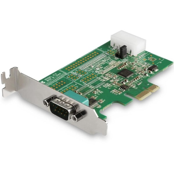 StarTech.com Serial Adapter with 16950 UART - Low-profile Plug-in Card - 1 Pack - PCI Express x1 - PC, Linux - 1 x Number of Ser