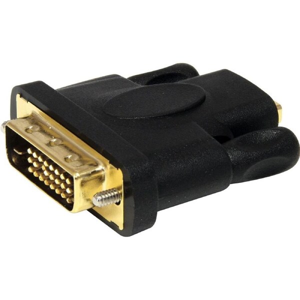 StarTech.com HDMI?® to DVI-D Video Cable Adapter - F/M - 1 x HDMI Digital Audio/Video Female - 1 x DVI-D Digital Video Male - Gold Connector -